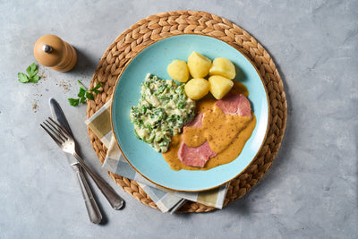 Kasseler in Honig-Senf-Soße