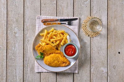 Hähnchenschnitzel in Cornflakespanade