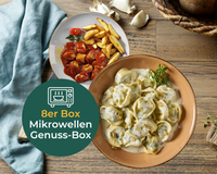 Cremige Tortellini & Currywurst-Kartoffeln – eine kulinarische Reise in der HOFMANNs Mikrowellen-Genuss-Box.