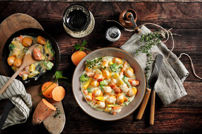 Süßkartoffel-Gnocchi-Pfanne - HOFMANNs