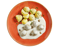 Königsberger Klopse mit weißer Sauce, Kapern & Kartoffeln – von Hofmanns Shop.