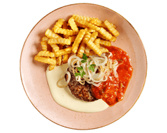 Rinderhacksteak "Rot-Weiß"